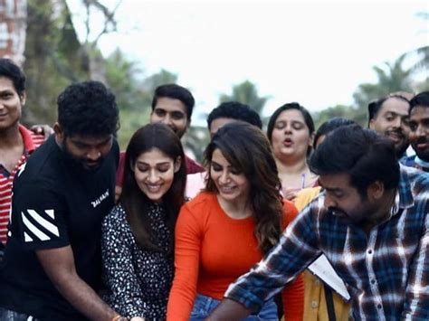 Pics Samantha Nayanthara Vijay Sethupathi Celebrate As They Wrap Up