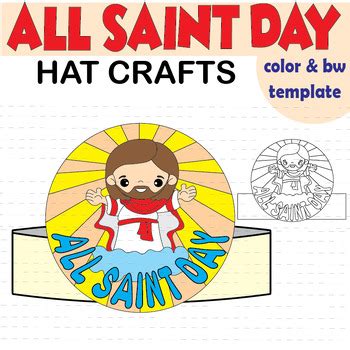 All Saints' Day crafts Hat Headband Crown Hallows' Day Jesus Activities