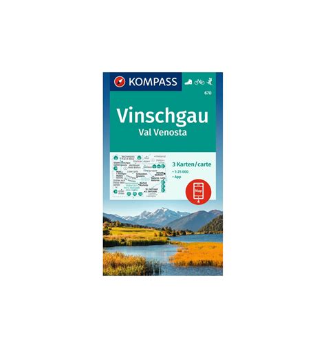 KOMPASS Cartina 670 Val Venosta 1 25 000 Set Di 3 Cartine