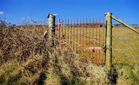 Gate Near The Lighthouse Whitehead © Albert Bridge Geograph Britain