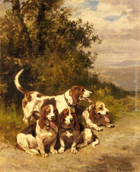 Hunting Dog Painting at PaintingValley.com | Explore collection of ...