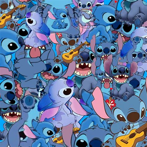 #freetoedit #wallpaper #stitch #blue #art #interesting - Cartoon ...