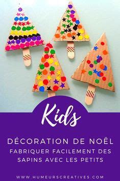 Bricolage de Noël pour enfants des sapins pour les petites mains