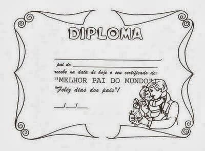 Diploma De Melhor Pai Do Mundo Formando Alunos