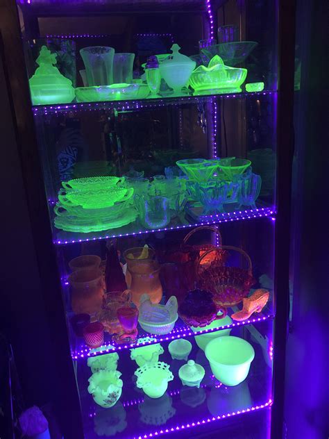 Finally Put Up Lights In My Curio Cabinet Ruraniumglass