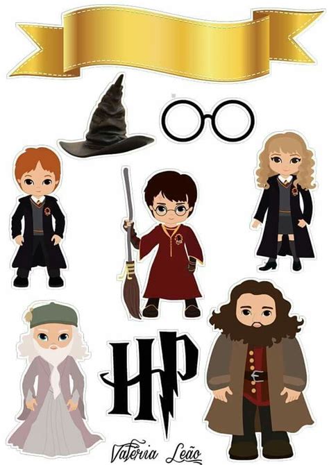 Harry Potter En Caricatura Toppers Para Tartas Tortas Pasteles Bizcochos O Cakes Para