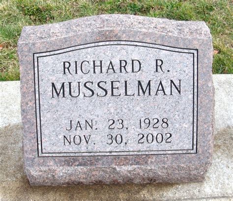 Richard R Musselman 1928 2002 Mémorial Find A Grave