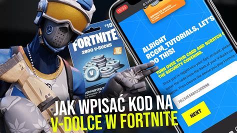 Jak wpisać kod w Fortnite Jak wpisać kod na v dolce w Fortnite