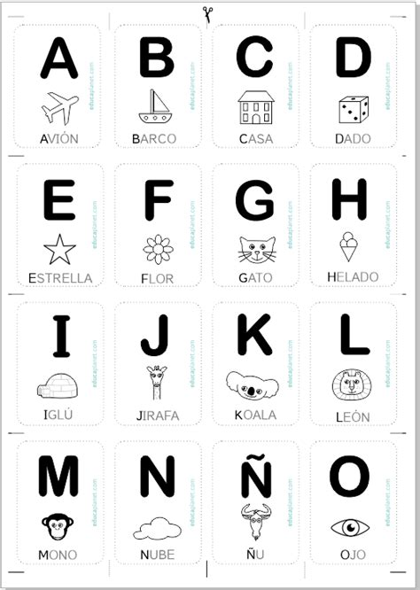 Tarjetas Abecedario Aprender A Leer Jugando Con Letras Gratis