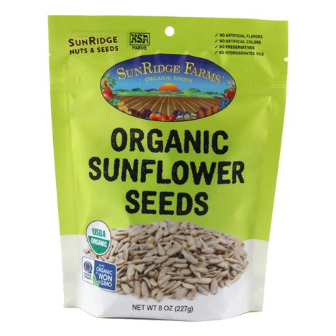 Organic Hulled Sunflower Seeds Sunridge Farms