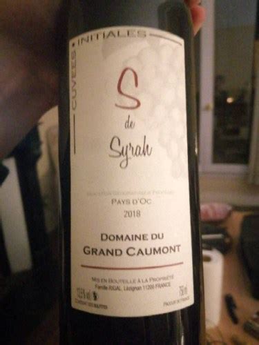 Château du Grand Caumont Cuvées Initiales S de Syrah Vivino United States