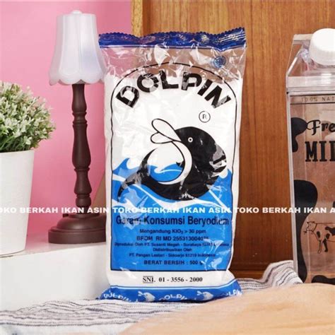 Garam Dolpin 500 GRAM Konsumsi Beryodium Garam Meja Dolphin Lazada