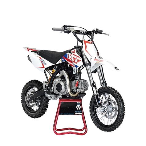 Pitbike Ycf Pilot F Del A O En Color Rojo Blanco Unbraked