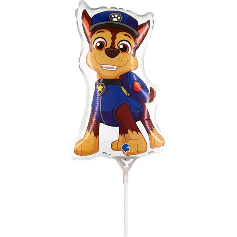 Airfill Only Paw Patrol Chase Mini Foil Balloon Bargain Balloons