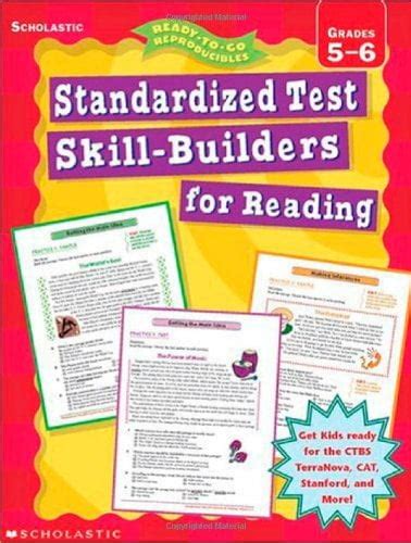 Pre Owned Standardized Test Skill Builders For Reading Grades 5 6