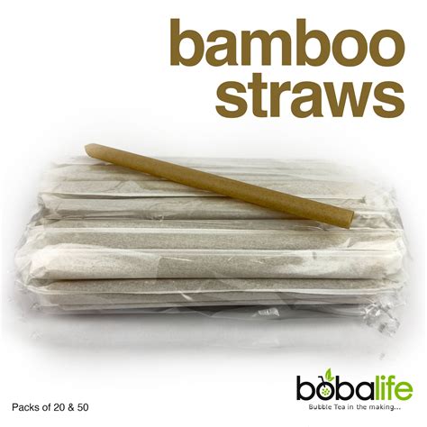 New Biodegradable Bamboo Jumbo Boba Straws Boba Life