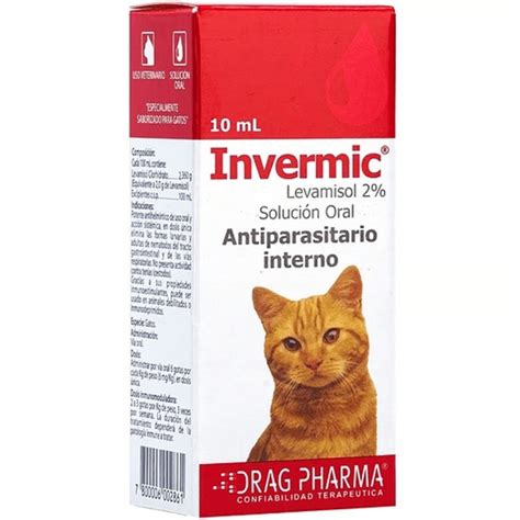 Antiparasitario Drag Pharma Invermic Gotas Gato Frasco Ml