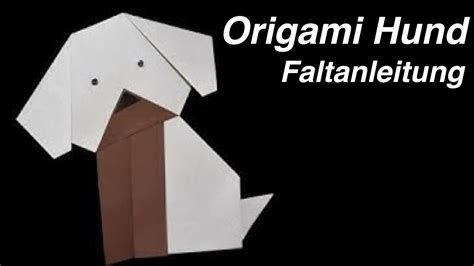 Origami Bild Origami Anleitung Hund