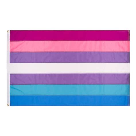 Bigender 7 Stripe Pride Flag Hand Sewn Bi Gender Flag Custom Etsy