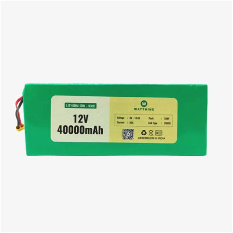 Wattnine® 12v 40ah Rechargeable Lithium Ion Battery Pack With 1 Year W Quartzcomponents