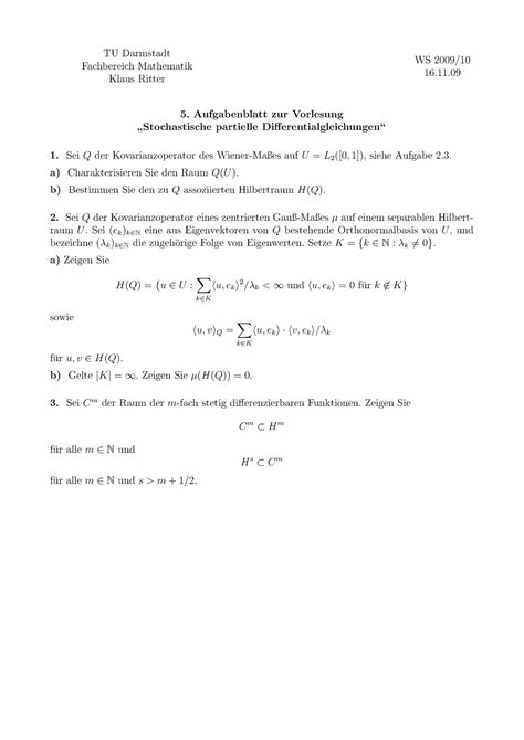 Uebung Mathe Tu Darmstadt Fac Hb Ereic H Mathematik Klausritter