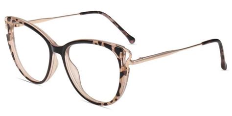 Women Glasses Large Tm07885 Black Tr Metal Cat Eye Frame Firmoo Uk