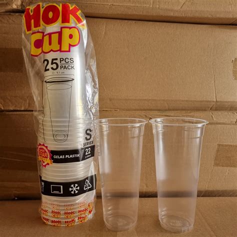 Jual Gelas Plastik Hok 22oz 9gr Slim S Series Isi 25pcs Tiptop Tip