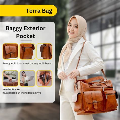 Jual Terra Bag By Manjua Tas Kerja Tas Kuliah Muat Laptop Inch