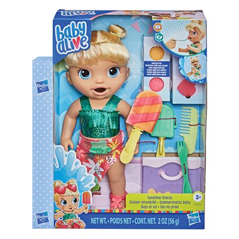 Hasbro Baby Alive Sunshine Snacks Blonde Hair F1680