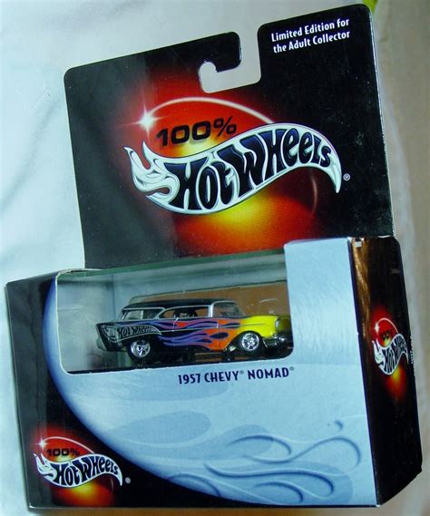 New Hot Wheels - 100% HW 29697 1957 Chevy Nomad Black flames