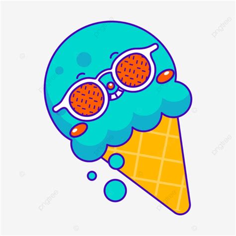 Summer Ice Cream Design Illustration Vector Summer Elements Summer