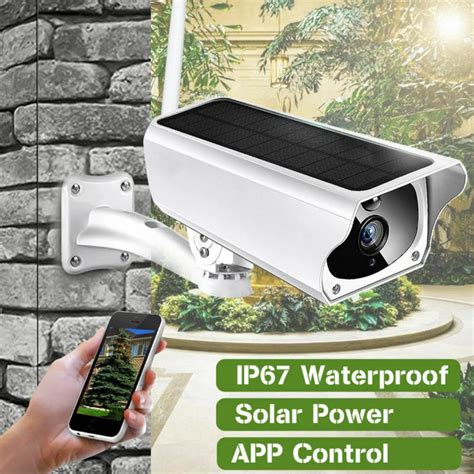 WIFI Wireless Solar Powered Surveillance IP Camera 1080P 2.0MP Waterproof Night Vesion Intercom ...