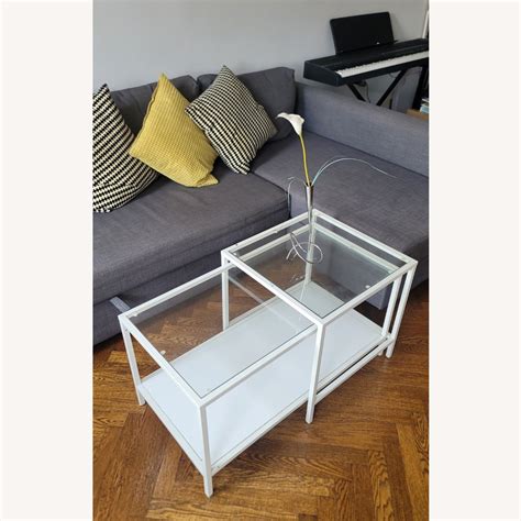 IKEA Glass Coffee Table - AptDeco