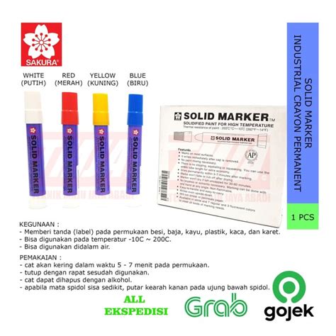 Jual Star Sakura Solid Marker Spidol Permanent Penanda Besi Trendi