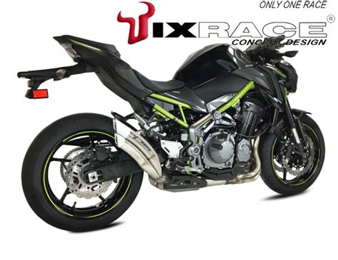 Bikermart Kawasaki Z900 2017 Euro4 IXRACE 2 Twin Exit Stainless Steel