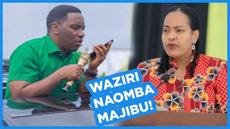 Makonda Ampigia Simu Waziri Kairuki Amuhoji Mbele Ya Wananchi Naomba