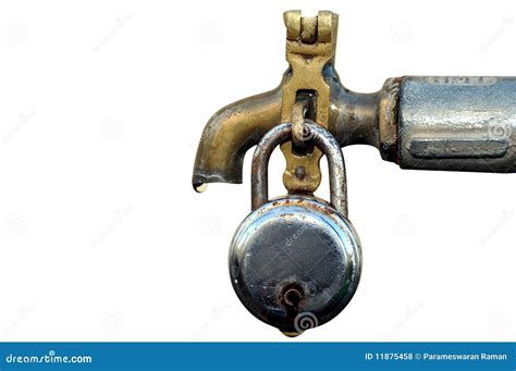 Water Tap With Lock Royalty Free Stock Photos - Image: 11875458