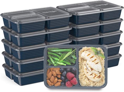 Bentgo Prep Compartment Container Pack Navy Blue Amazon Co