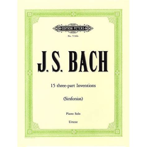 Inventions And Sinfonias 2 And 3 Part Inventions Bwv 772 801 Johann Sebastian Bach Piano Solo