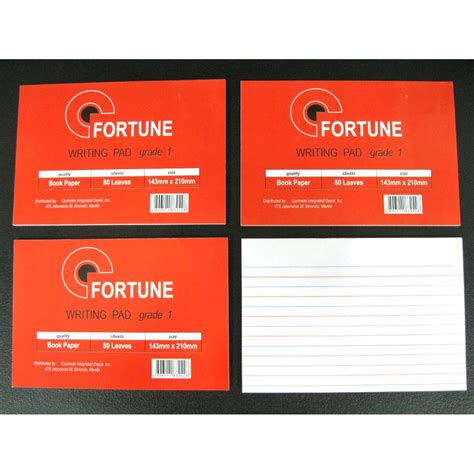 Grade 1 Writing Pad 80 Leaves 4 Set Book Paper Shopee Philippines