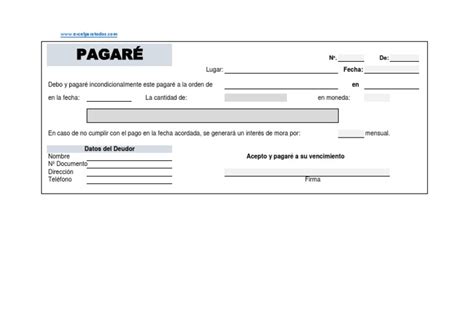 Formato De Pagare Pdf Pdf