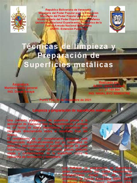 Tecnicas De Limpieza Y Preparacion De Superficies Metalicas Pdf