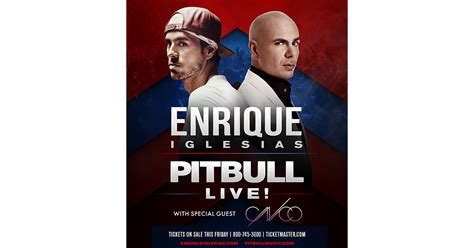 Enrique Iglesias And Pitbull Live! Sharing The Stage For Co-Headlining ...