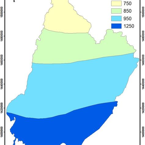 Reclassified rainfall map. | Download Scientific Diagram