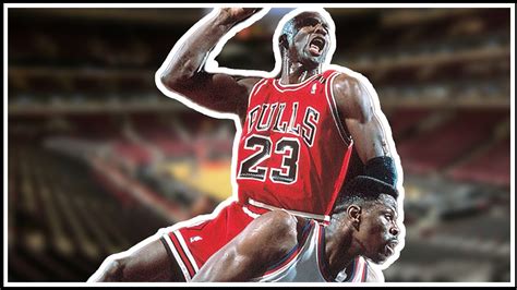 Michael Jordan Dunks on Patrick Ewing - YouTube