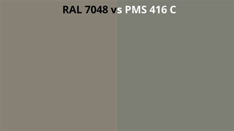 Ral 7048 Vs Pms 416 C Ral Colour Chart Uk