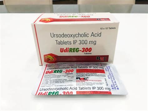 Ursodeoxycholic Acid Tablets IP 300 Mg 100 Gm At Rs 795 Box In