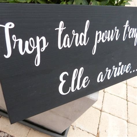 Trop Tard Pour T Enfuir Etsy France