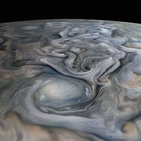 NASA Shares A Stunning Photo Of Swirls On Jupiter Cause By Anti Cyclone