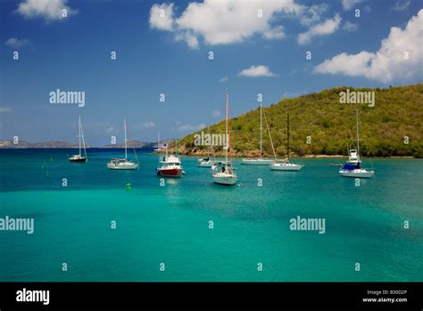 Cruz Bay Harbor On The Caribbean Island Of St John In The Us Virgin